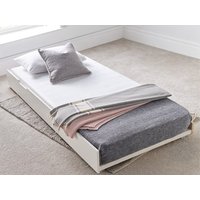 Bedmaster Tyler White Trundle Under Bed Frame - 3ft Single