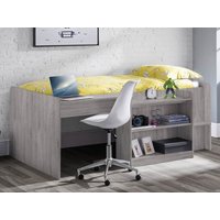 Julian Bowen Neptune Grey Oak Wooden Mid Sleeper Bed Frame - 3ft Single