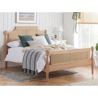 Birlea Geneva Rattan Oak Wooden Bed Frame - 5ft King Size