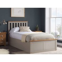 ASC Serena Pearl Grey Wooden Ottoman Bed Frame - 3ft Single