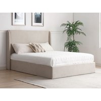 Kyoto Denver Natural Fabric Ottoman Bed Frame - 5ft King Size