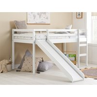 Birlea Frankie White Mid Sleeper Bed Frame with Slide - 3ft Single