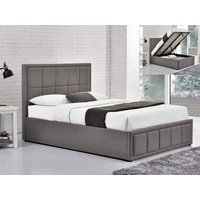 Birlea Hannover Grey Fabric Ottoman Bed Frame - 4ft Small Double