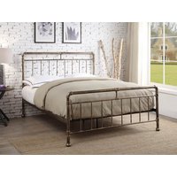 Flintshire Cilcain Antique Bronze Metal Bed Frame - 4ft6 Double