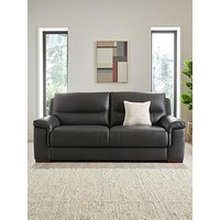 The Very Collection Prenton 3 Seater Leather Sofa