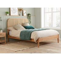 Birlea Margot Rattan Oak Wooden Bed Frame - 5ft King Size