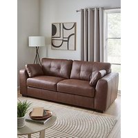 The Very Collection Arden Italian Leather 3 Seater Sofa