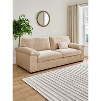 The Very Collection Salerno Standard 4 Seater Fabric Sofa In Natural - Fsc Certified