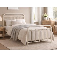Time Living Miami Ivory Metal Bed Frame - 3ft Single