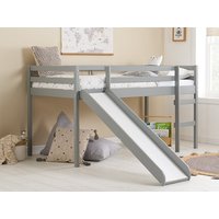 Birlea Frankie Grey Mid Sleeper Bed Frame with Slide - 3ft Single