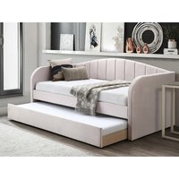 Flintshire Fabric Pink Guest Bed Frame - 3ft Single