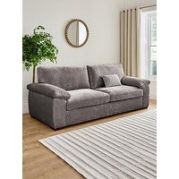 The Very Collection Salerno Standard Back & 4 Seater Fabric Sofa - Grey - Fsc Certified