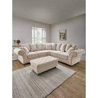 The Very Collection Windsor Fabric Scatter Back Corner Group + Footstool Set (Buy & Save!) - Fsc Certified