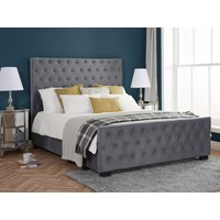 Birlea Marquis Grey Velvet Bed Frame - 5ft King Size