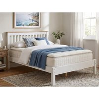 Core Capri White Wooden Bed Frame - 4ft6 Double