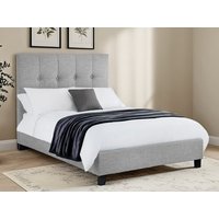 Julian Bowen Sorrento Light Grey Fabric Bed Frame - 6ft Super King Size
