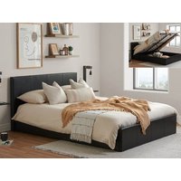 Birlea Berlin Brown Faux Leather Ottoman Bed Frame - 5ft King Size