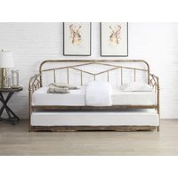 Flintshire Axton Antique Bronze Metal Day Bed Frame - 3ft Single