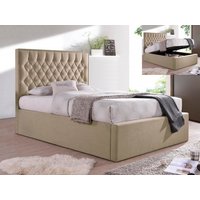 Bedmaster Wilson Oatmeal Fabric Ottoman Bed Frame - 5ft King Size
