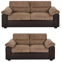 The Very Collection Armstrong 3 + 2 Seater Sofa Set (Buy & Save!) - Brown - Fsc Certified