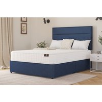 Spring King� Wool Luxury Pocket Mattress + Premium Divan Bed , Silver, 2 Drawer, King Size