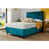 Silentnight Essentials Value Mattress + Premium Divan Bed, Teal, 2 Drawer, Single