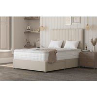 Spring King� Sanctuary Spa 2000 Pillow Top Mattress + Premium Divan Bed, Carbon, 4 Drawer, King Size
