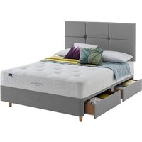 Silentnight Eco Comfort Miracoil Ortho Mattress + Premium Divan Bed, Cream, 2 Drawer, King Size