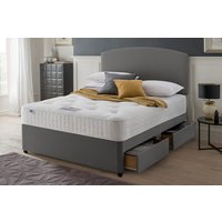 Rest Assured Venice Ortho 1400 Pocket Mattress + Premium Divan Bed, Mink, No Drawer, Small Double