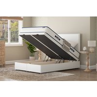 Coolflex� Essentials Pocket Mattress + Ottoman Divan Bed, Mink, End Ottoman, Super King