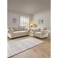 The Very Collection Windsor Fabric 3 Seater Standard Back Sofa + Armchair Set (Buy & Save!)