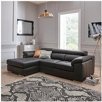The Very Collection Brady 100% Premium Leather 3 & Seater Left-Hand Chaise Sofa - Fsc Certified