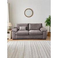 The Very Collection Salerno & Standard Fabric & 3 Seater & Sofa - Grey - Fsc Certified