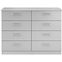 One Call Sanford & Ready Assembled High Gloss 4 + 4 Drawer Chest