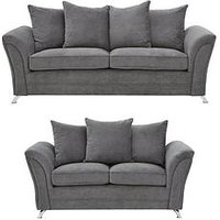 The Very Collection Dury Fabric 3 Seater + 2 Seater Scatter Back & Sofa Set (Buy And Save!) - Fsc Certified