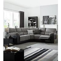 The Very Collection Sienna Fabric/Faux Leather High Back Recliner Corner Group Sofa - Fsc Certified