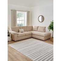 The Very Collection Salerno Standard Seater Fabric Right Hand Corner Chaise Sofa - Natural - Fsc Certified