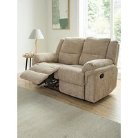 The Very Collection Albion Chunky Weave 2 Seater High Back Manual Recliner Sofa - Fsc Certified