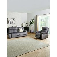 The Very Collection Ivana Fabric Recliner 3 Seater + Chair - Fsc Certified