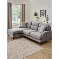 The Very Collection Victoria Left Hand & Fabric & 3 Seater Chaise Sofa - Grey - Fsc Certified