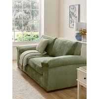 The Very Collection Salerno Standard Back 2 Seater Fabric Sofa - Olive Green - Fsc Certified