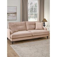 The Very Collection Victoria 4 Seater Fabric Sofa - Mink - Fsc Certified