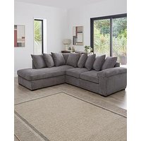 The Very Collection Amalfi Left Hand Scatter Back Fabric Corner Chaise Sofa - Fsc Certified