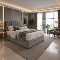Henley Ottoman End Lift Storage Divan Bed - Optional Headboard