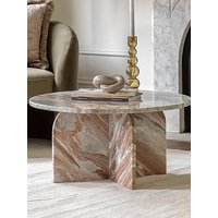 Gallery Direct Amina Ready Assembled Marble Coffee Table - Natural