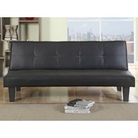 Birlea Franklin Black Faux Leather Sofa Bed