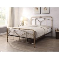 Flintshire Axton Sand Blast Metal Bed Frame - 5ft King Size