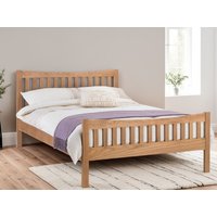 Julian Bowen Bergamo Oak Wooden Bed Frame - 5ft King Size