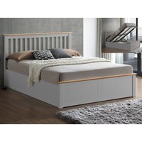 Bedmaster Malmo Pearl Grey Wooden Ottoman Bed Frame - 5ft King Size