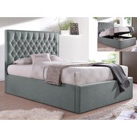 Bedmaster Wilson Grey Fabric Ottoman Bed Frame - 4ft6 Double